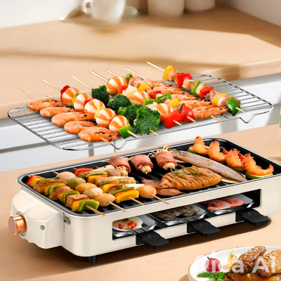 Электрошашлычница компактная для дома FlameFree-3