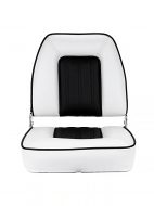 Складное сидение для лодки Marine Seat, черно-белое, 41 см